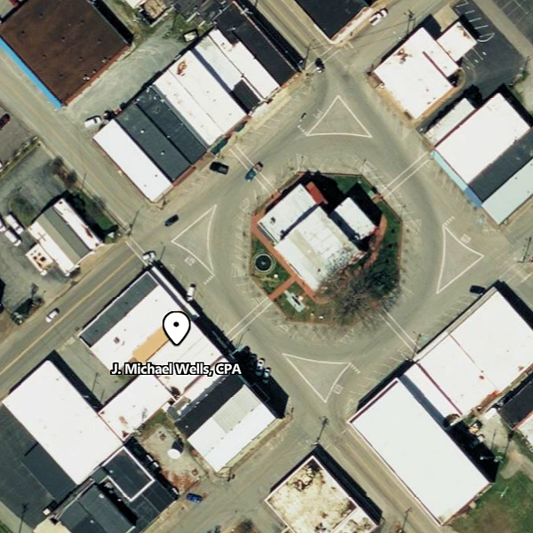 Aerial view of Public Square, Lafayette, TN 37083